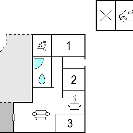 Holiday home Pet Friendly Home In Hemmet With Kitchen